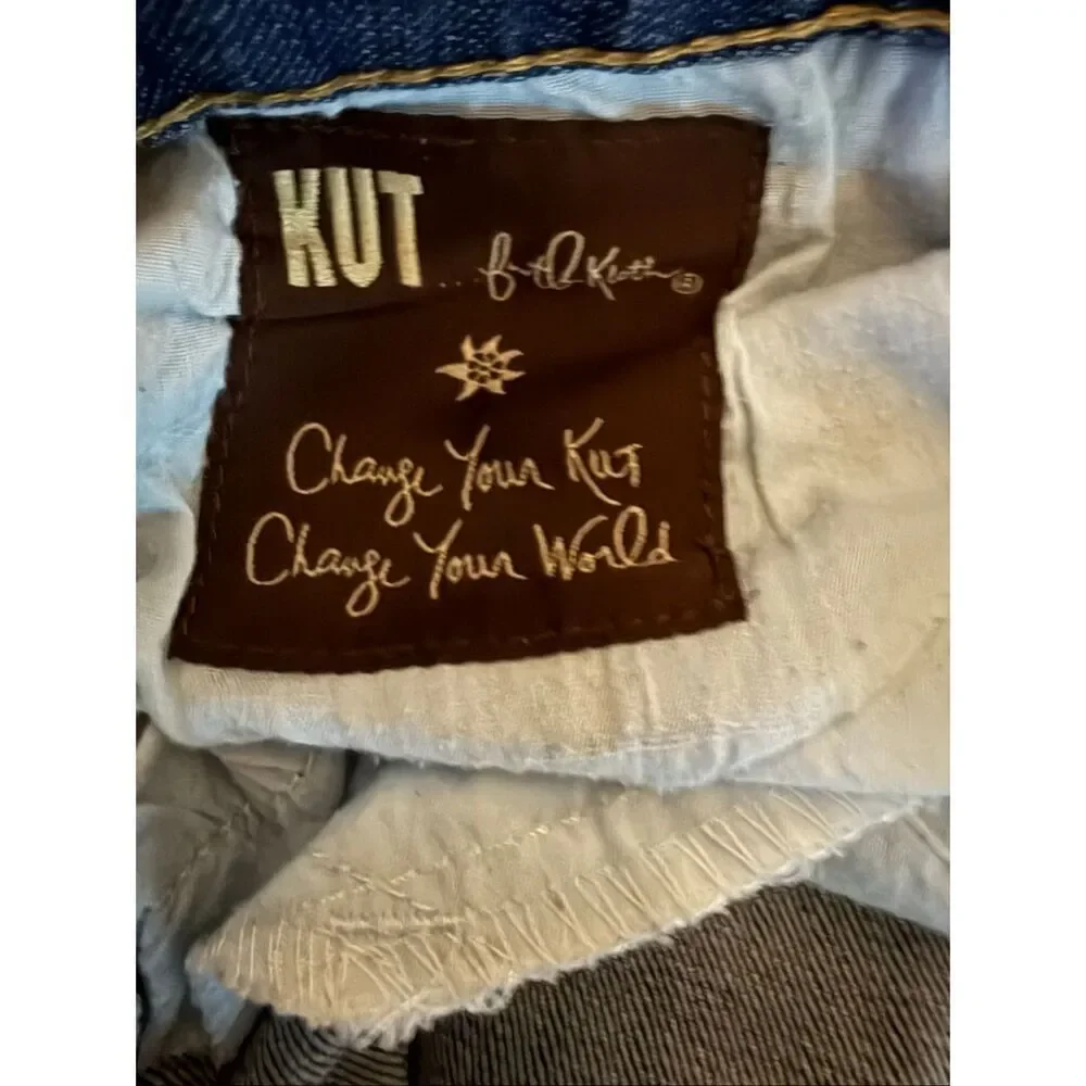 Kut From The Kloth Womens Size 12 Bootcut Jeans Dark Wash Denim Y2K Western Boho